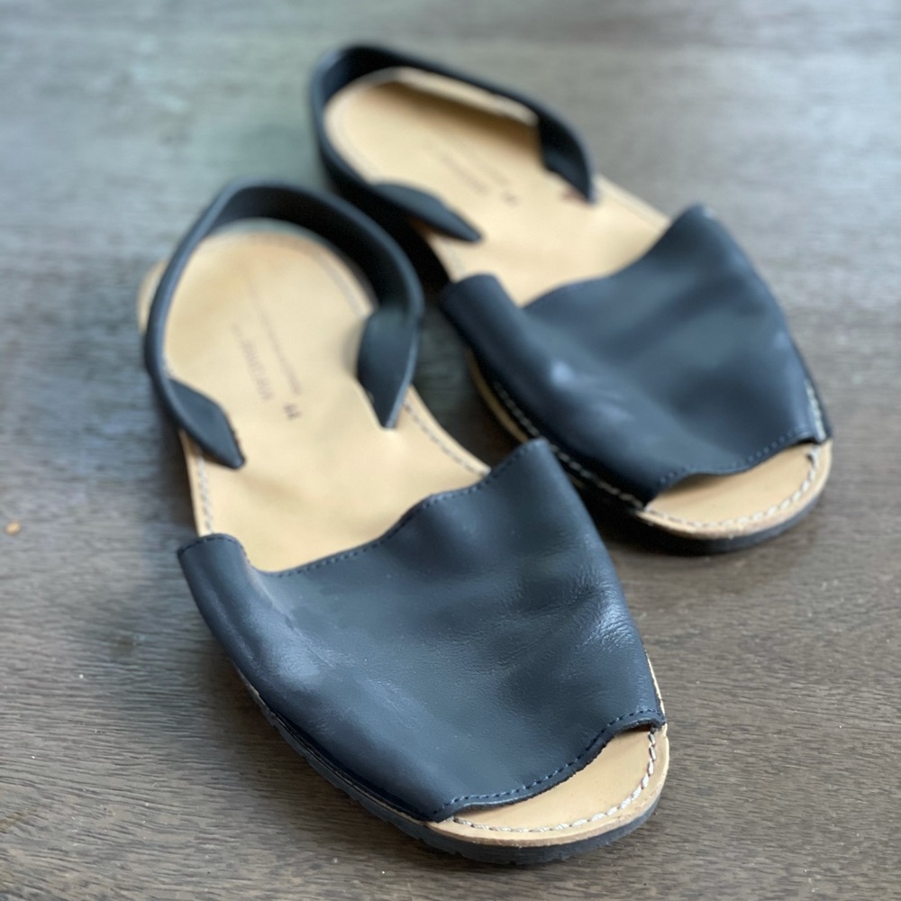 Spanish leather slip on